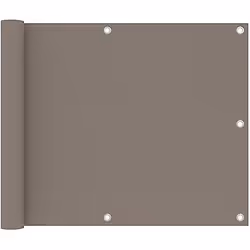 vidaXL Écran de balcon Taupe 75x300 cm Tissu Oxford - TU