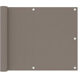 vidaXL Écran de balcon Taupe 75x300 cm Tissu Oxford - TU