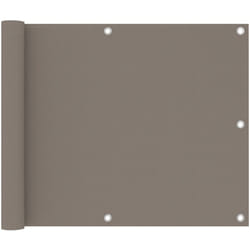 Vidaxl - cran de balcon Taupe 75x500 cm Tissu Oxford