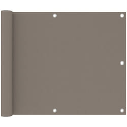 Vidaxl - cran de balcon Taupe 75x600 cm Tissu Oxford