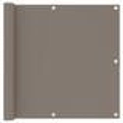 vidaXL Écran de balcon Taupe 90x500 cm Tissu Oxford - TU