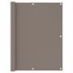 vidaXL Écran de balcon Taupe 120x500 cm Tissu Oxford - TU
