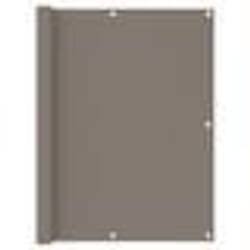 vidaXL Écran de balcon Taupe 120x500 cm Tissu Oxford - TU
