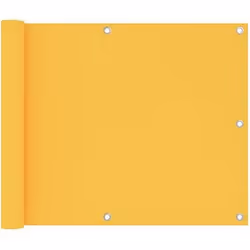 vidaXL Écran de balcon Jaune 75x500 cm Tissu Oxford - TU