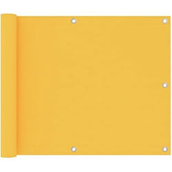 vidaXL Écran de balcon Jaune 75x500 cm Tissu Oxford - TU