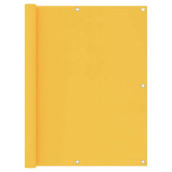 vidaXL Écran de balcon Jaune 120x300 cm Tissu Oxford - TU
