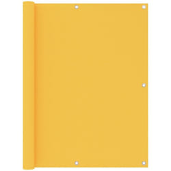 vidaXL Écran de balcon Jaune 120x500 cm Tissu Oxford - TU
