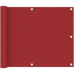 vidaXL Écran de balcon Rouge 75x400 cm Tissu Oxford