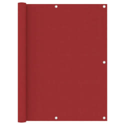 vidaXL Écran de balcon Rouge 120x500 cm Tissu Oxford - TU