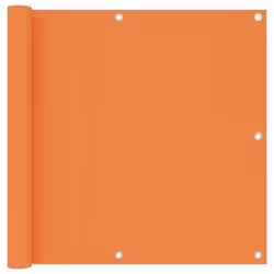 vidaXL Écran de balcon Orange 90x400 cm Tissu Oxford - TU
