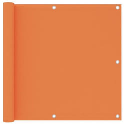 vidaXL Écran de balcon Orange 90x400 cm Tissu Oxford - TU