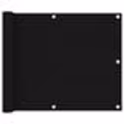 vidaXL Écran de balcon Noir 75x300 cm Tissu Oxford - TU