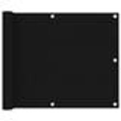 vidaXL Écran de balcon Noir 75x300 cm Tissu Oxford - TU