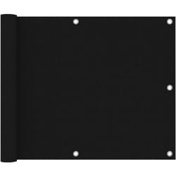 Vidaxl - cran de balcon Noir 75x400 cm Tissu Oxford