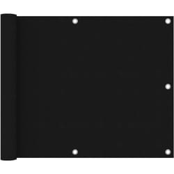 Vidaxl - cran de balcon Noir 75x600 cm Tissu Oxford