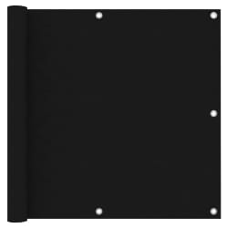 vidaXL Écran de balcon Noir 90x400 cm Tissu Oxford - TU