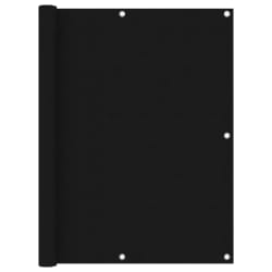 vidaXL Écran de balcon Noir 120x400 cm Tissu Oxford - TU