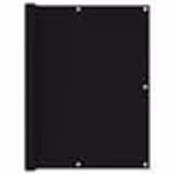 vidaXL Écran de balcon Noir 120x600 cm Tissu Oxford - TU