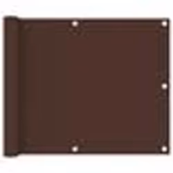 vidaXL Écran de balcon Marron 75x400 cm Tissu Oxford - TU