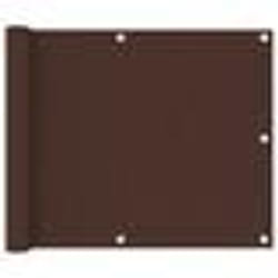 vidaXL Écran de balcon Marron 75x400 cm Tissu Oxford - TU