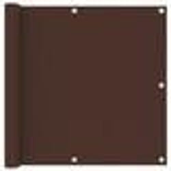 vidaXL Écran de balcon Marron 90x600 cm Tissu Oxford - TU