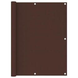 vidaXL Écran de balcon Marron 120x400 cm Tissu Oxford - TU