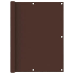 vidaXL Écran de balcon Marron 120x600 cm Tissu Oxford - TU