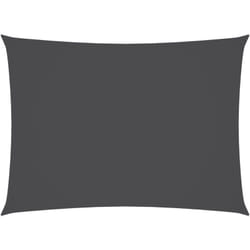 Voile de parasol Tissu Oxford rectangulaire 2,5x4 m Anthracite
