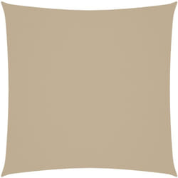 Voile de parasol tissu oxford carré 4x4 m beige