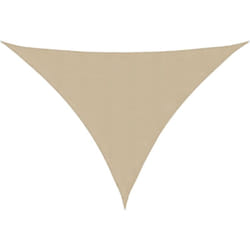Vidaxl - Voile de parasol Tissu Oxford triangulaire 3,5x3,5x4,9 m Beige