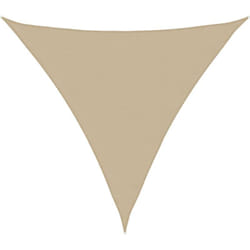 Voile de parasol tissu oxford triangulaire 4x4x4 m beige - Vidaxl