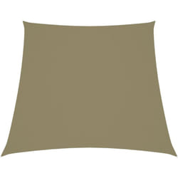 Voile de parasol Tissu Oxford trapèze 2/4x3 m Beige Vidaxl