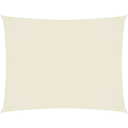 Voile de parasol tissu oxford rectangulaire 2x3,5 m crème