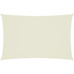 Voile de parasol Tissu Oxford rectangulaire 2,5x5 m Crème