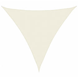Voile de parasol tissu oxford triangulaire 6x6x6 m crème