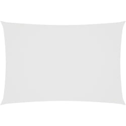 Voile de parasol tissu oxford rectangulaire 2,5x4,5 m blanc