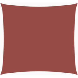 Voile de parasol tissu oxford carré 4x4 m terre cuite