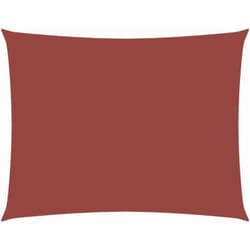 Voile de parasol tissu oxford rectangulaire 5x6 m terre cuite