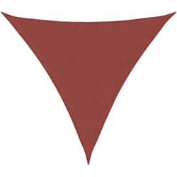 Voile de parasol tissu oxford triangulaire 4x4x4 m terre cuite Vidaxl