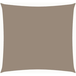 vidaXL Voile de parasol tissu oxford carré 3,6x3,6 m taupe - TU