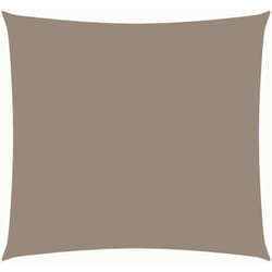 Voile de parasol tissu oxford carré 4x4 m taupe Vidaxl