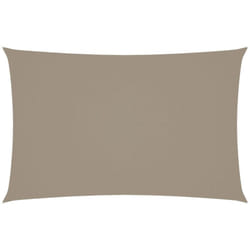 Voile de parasol tissu oxford rectangulaire 2,5x5 m taupe