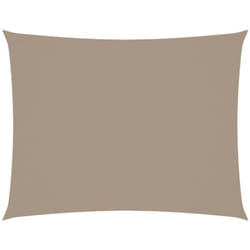 Vidaxl - Voile de parasol tissu oxford rectangulaire 4x6 m taupe