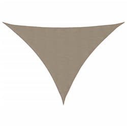 Voile de parasol tissu oxford triangulaire 2,5x2,5x3,5 m taupe Vidaxl