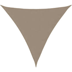 Voile de parasol tissu oxford triangulaire 4x4x4 m taupe vidaXL