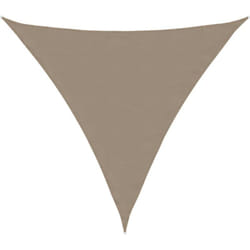 Voile de parasol tissu oxford triangulaire 5x5x5 m taupe Vidaxl
