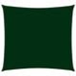 vidaXL Voile de parasol tissu oxford carré 5x5 m vert foncé