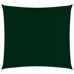 vidaXL Voile de parasol tissu oxford carré 7x7 m vert foncé - TU