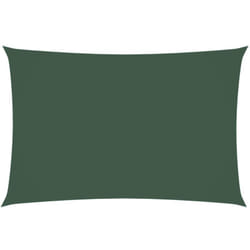 Voile de parasol tissu oxford rectangulaire 2x4 m vert foncé - Vidaxl