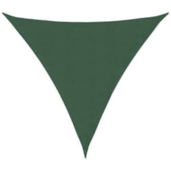 Voile parasol tissu oxford triangulaire 3x3x3 m vert foncé Vidaxl